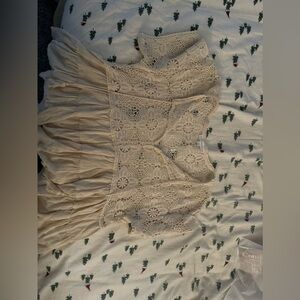 boho cream top